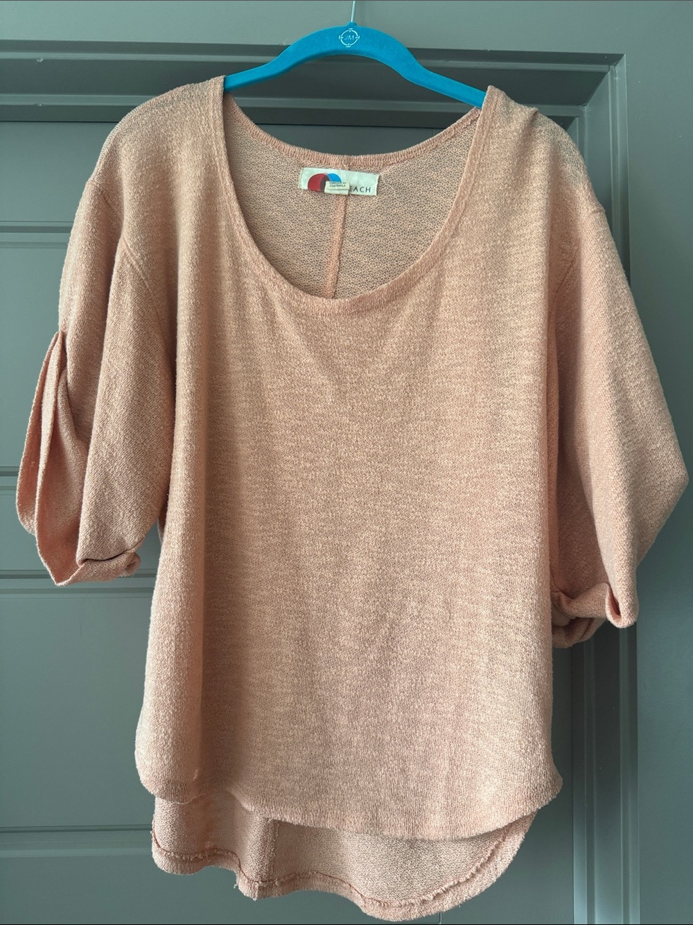 Free People Beach Knit Scoop Neck Top